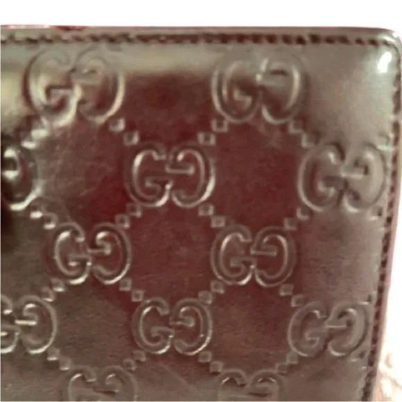 GUCCI- Guccissima Signature Continental Wallet Chocolate-Excellent Condition - Picture 6 of 16